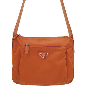 Prada Tessuto Crossbody messenger bag saffiano leather Black